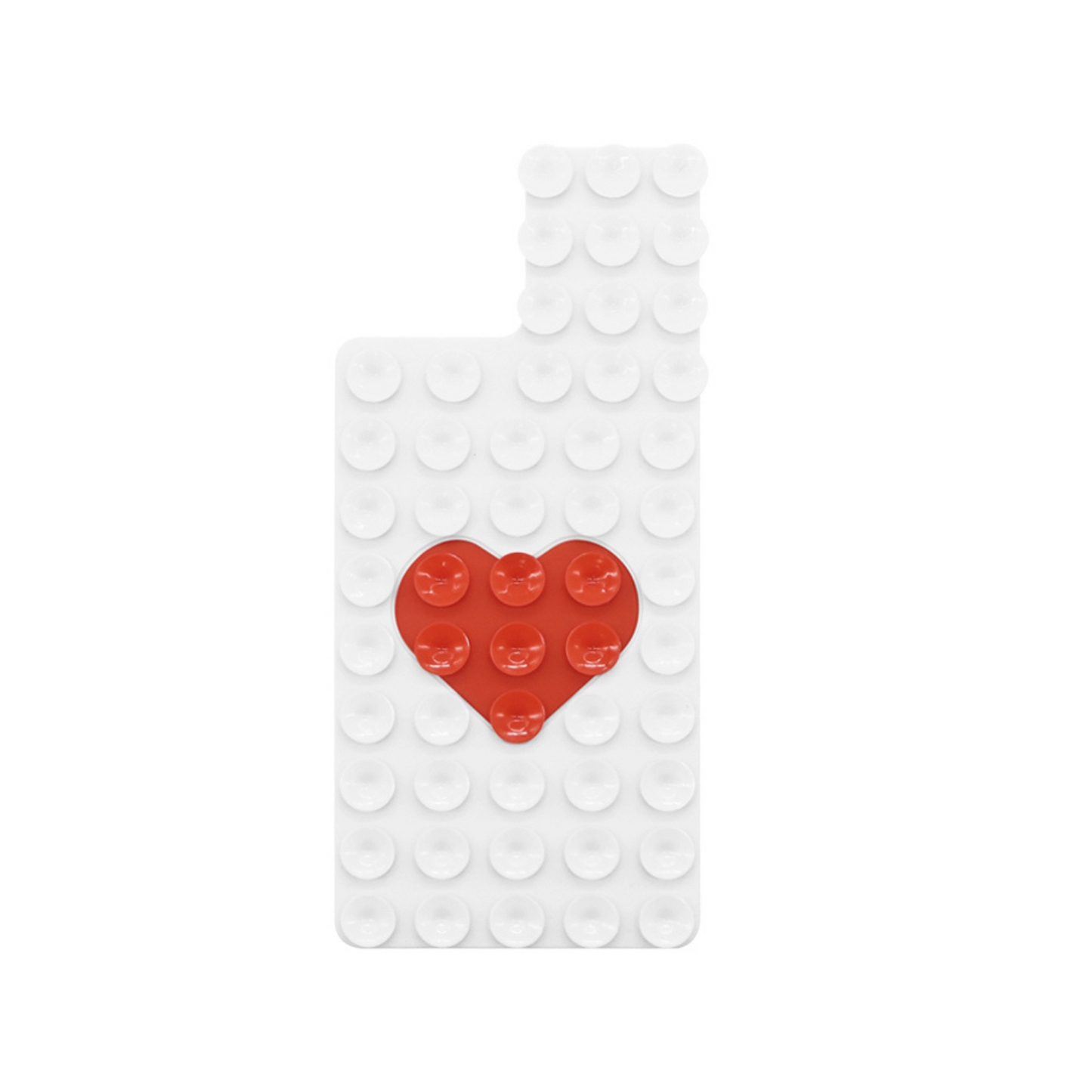 FULL COVER HEART - WHITE RED